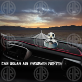 Solar Powered Rotating Football Car Air Freshener Unique Interior Upgrade
